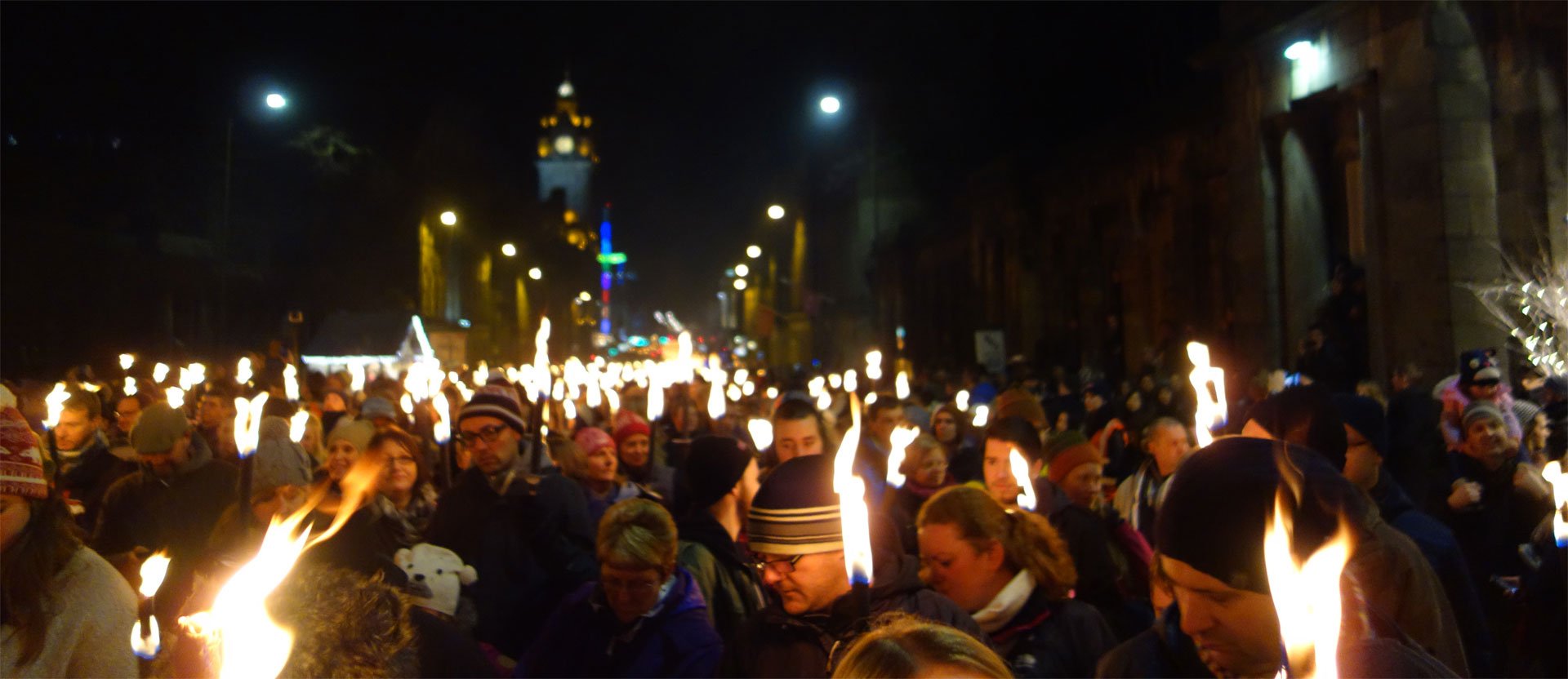 Edinburgh Hogmany Torch Light Procession Header Background
